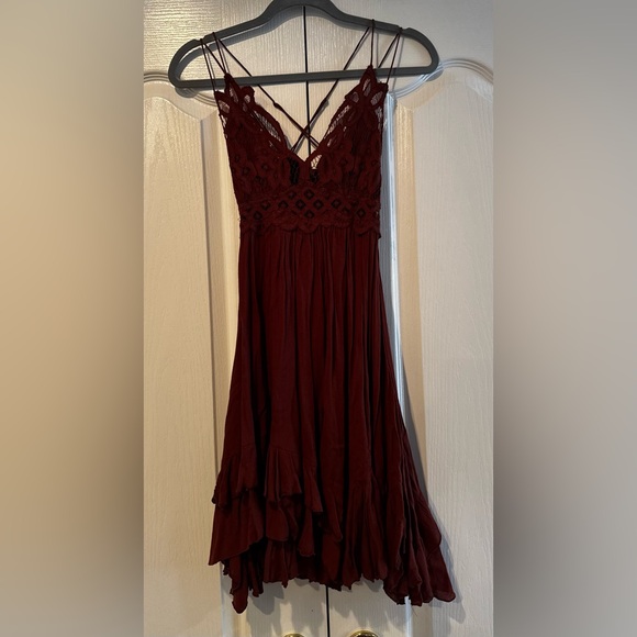Free People Brown Adella Slip Dress - Size XS - Picture 5 of 8